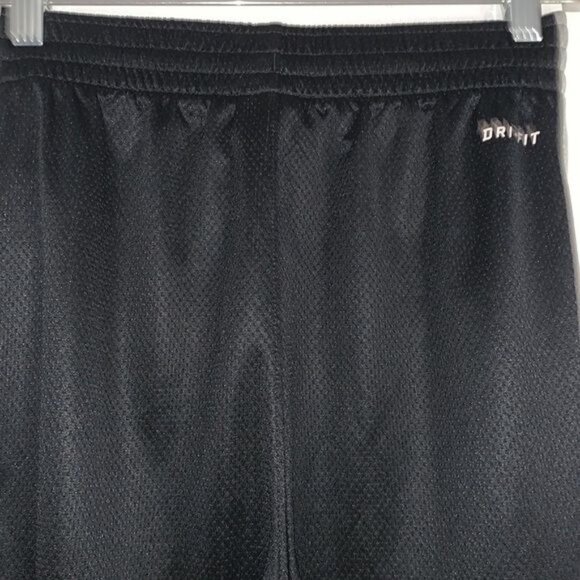 Nike Dri-Fit Black & Gray Track Pants S Polyester Athleisure Wear - Picture 9 of 12